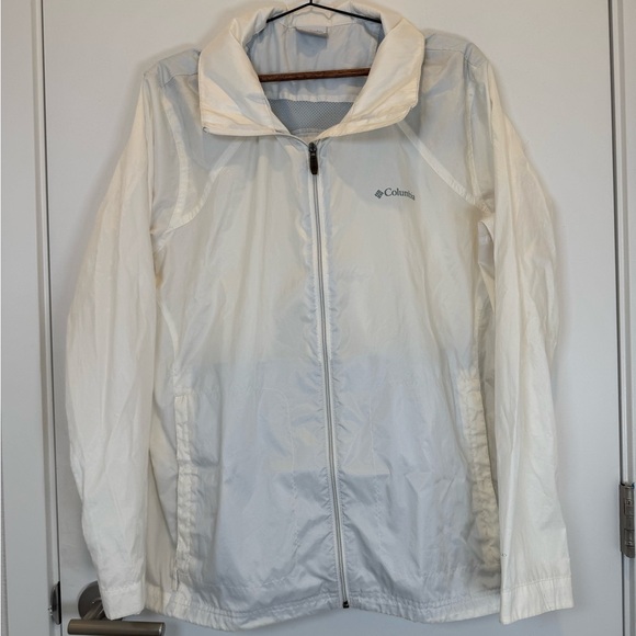 Columbia Women's White Windbreaker Outdoors Jacket - Picture 2 of 8